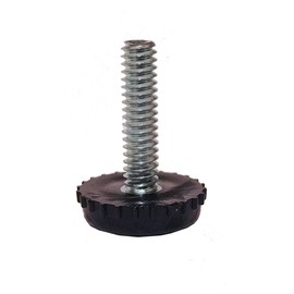 1/4-20 Furniture Levelers Adjustable Black Glides (4)