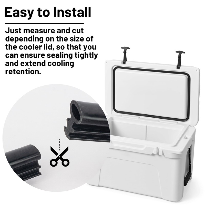 6 ft Cooler Lid Gasket Replacement for Yeti 20qt and
