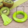 Green Detachable 3-in-1 Kiwi Peeler Slicer Tool - Stainless Steel