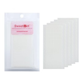 sweetmet Replacement Tape for Hair Extensions Tape Professional Adhesive Tape for Invisible Tape in Human Hair Extensions No Residue Double Sided White 0.8cm*4cm 60pcs