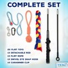 YES4QUALITY Flirt Pole for Dogs - Safe & Strong for