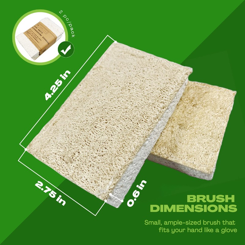 June Lily Natural Kitchen Dish Sponge Vegan Plant-Based for Dish