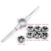 8PCS/Set Handheld Metric Screw Die set, M25 Wrench Bearing Steel