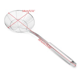 KOFUN Spider Strainer Skimmer, Solid Spider Strainer Skimmer Ladle Stainless Steel Kitchen Utensil Tool