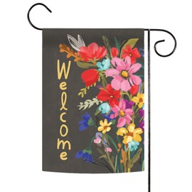 Toland 1112532 Bouquet Welcome 12.5 x 18 Inch Double Sided Garden Flag