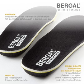 Bergal Insole Sneaker Footbed Gr. 36-46, Shoe Size:EUR 39