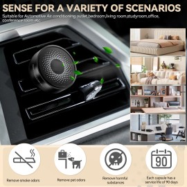 Don't touch my key Gray Car Air Vent Clip Freshener Aromatherapy Fragrance Essential Diffuser Clips