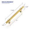 Ravinte Hardware 5 Pack 7.38 Inch Gold Cabinet Pulls Handles