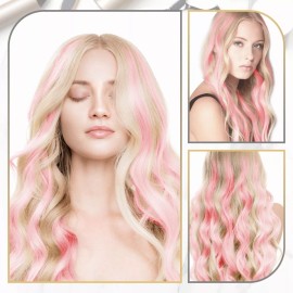 jianming Extensiones Cabello Sinteticas 10 Piezas Colores Fantasía
