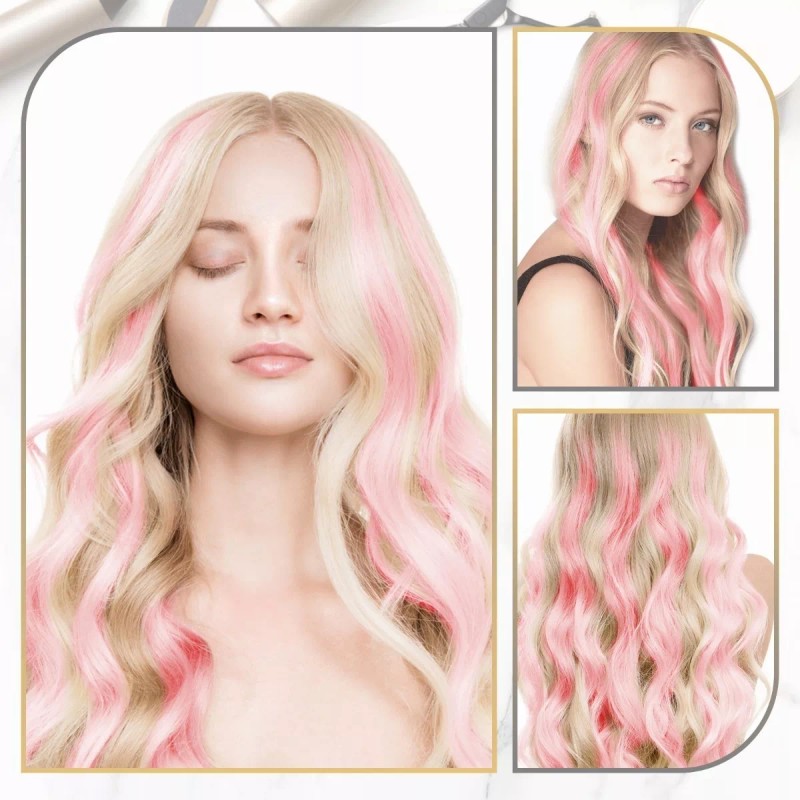 jianming Extensiones Cabello Sinteticas 10 Piezas Colores Fantasía