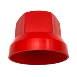 MelTruck 20 x Red Wheel Nut Caps Protection Cover Diameter 33 mm for Low Screws for Trucks (20, Red, Height - 41 mm)
