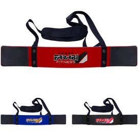 Farabi Fitness Weightlifting Arm Blaster Biceps Isolator Gym Support Straps Wraps (Red)