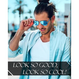 SODQW Pilot Sunglasses for Men 61mm, Polarised Sunglasses Mens