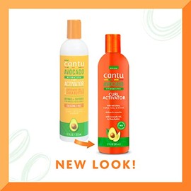 Cantu Cantu Avocado Hydrating Curl Activator Cream with Pure Shea Butter, 12 oz (Pack of 2)