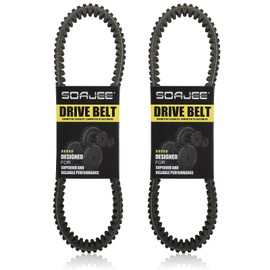 SOAJEE 2Pcs Drive Belt for 1XD-17641-00-00 2MB-E7641-00-00 3B4-17641-00-00 4WV-17641-00-00 4WV-17641-01-00 5KM-17641-00-00 5KM-17641-01-00 B16-E7641-00-00 28P-17641-00-00 0823-391 0823-496 29G3596 30G