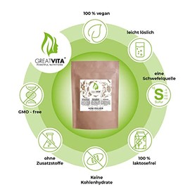 GREAT VITA MSM Pulver 800g | 99,9% rein - Premium Qualit?t | Methylsulfonylmethan, organischer Schwefel ohne Zus?tze | GreatVita