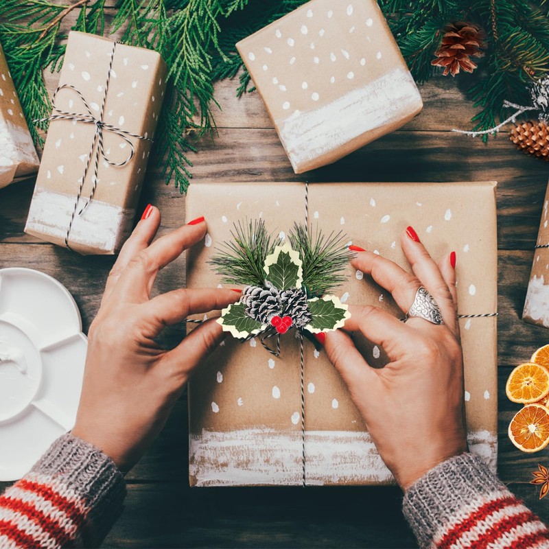 Christmas Wreath Making Supplies Kit 205 PCS Christmas Wreath Decorations