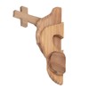 Easter Scene Decoration Handcrafted Wooden Empty Tomb Cross Decoration for