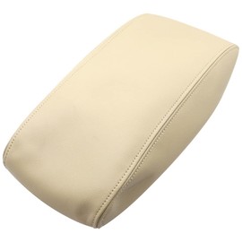 GXARTS Leather Car Center Console Lid Armrest Seat Box Cover Compatible with Honda Accord 2003 2004 2005 2006 2007 Compatible with Acura TSX 2004 2005 2006 2007 2008 Beige(Leather Only)