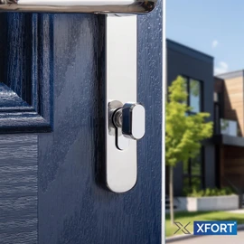 XFORT Colossus Polished Chrome 3 Star Kitemarked Thumb Turn Euro Cylinder Lock 35EX/35T (70mm), British Standard TS007 Anti-Snap Barrel Lock, Upvc Door Lock.