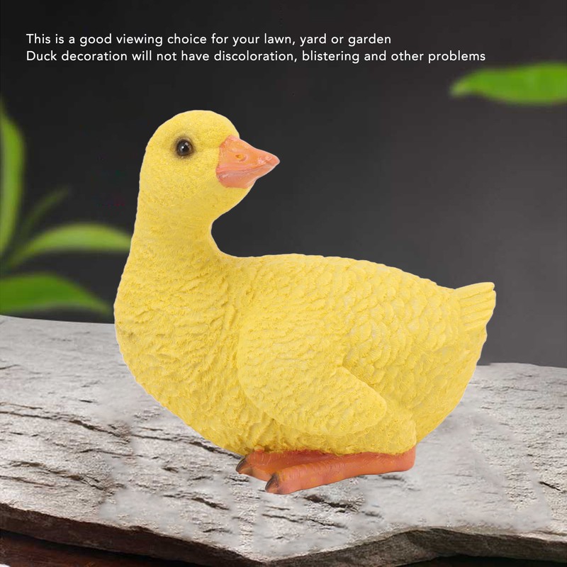 Duck Ornament Resin Weather Resistant Cute Vivid Expression Duck Statues