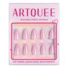 Artquee 30 Pcs Light Purple Short Press on Nails Almond