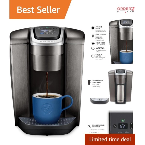 Single Serve Coffee Maker Plastic 75oz Iced Brew Programmable Fast