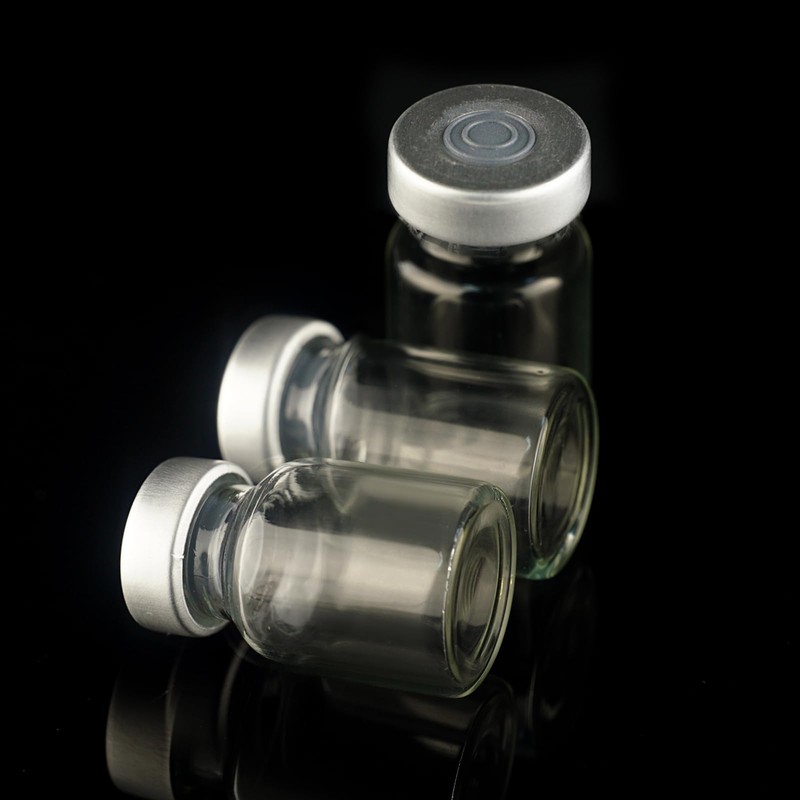 50 Pack 5ml Sealed Sample Vials, Transparent Glass Vials with