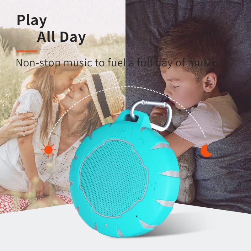 HEYSONG Waterproof Portable Bluetooth Shower Speaker, Clear Sound