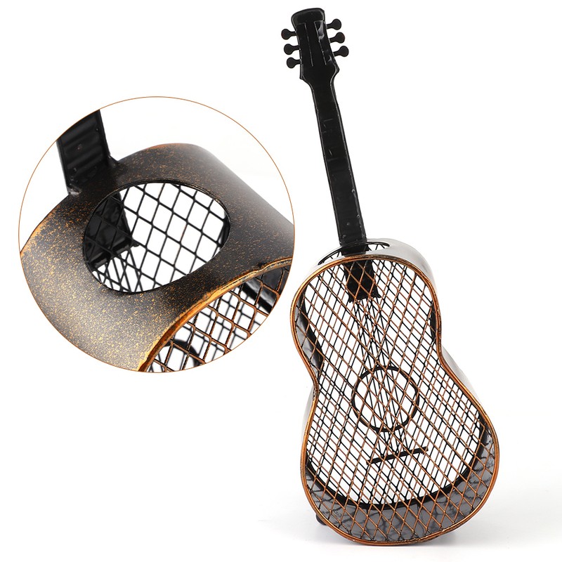 Guitar Shaped Wine Cork Container Wine Bottle Stopper Organizer Home