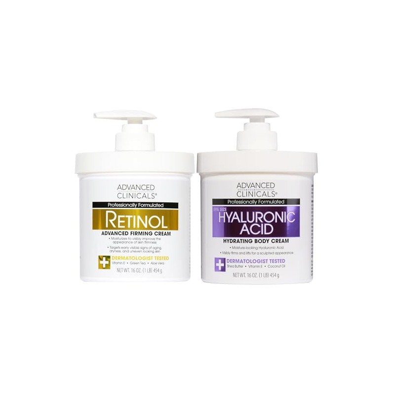 ADVANCED CLINICALS 2 PACK SET - CREMA CORPORAL A. HIALURONICO