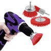 9 Pieces Grinding Attachment for Drill, Nylon Brush with 1/4