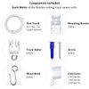 XCK Flexible Ceiling Curtain Track 10m/32.8ft, Bendable Ceiling Mount Curtain