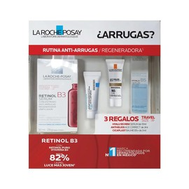 La Roche-Posay Kit Anti-Arrugas, Sérum Retinol B3 30ml + 3 Regalos Tamaño Viaje, Regenerador