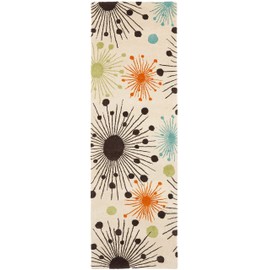 Safavieh Soho Collection SOH747A Handmade Premium Wool & Viscose Runner, 2'6" x 6' , Ivory / Multi