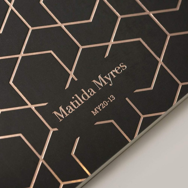 Matilda Myres Linton Notebook Rose Gold Foil