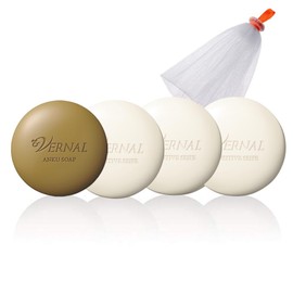 Vernal Renewal Basic Soap Set of 4 (Ankh Soap 3.2 oz (90 g) x 1, Sensitive Zaif 3.2 oz (90 g) x 3 pieces) Facial Wash Soap Solid Soap Foam Cleansing Makeup Remover Dull Pores Sebum Acne Blackheads