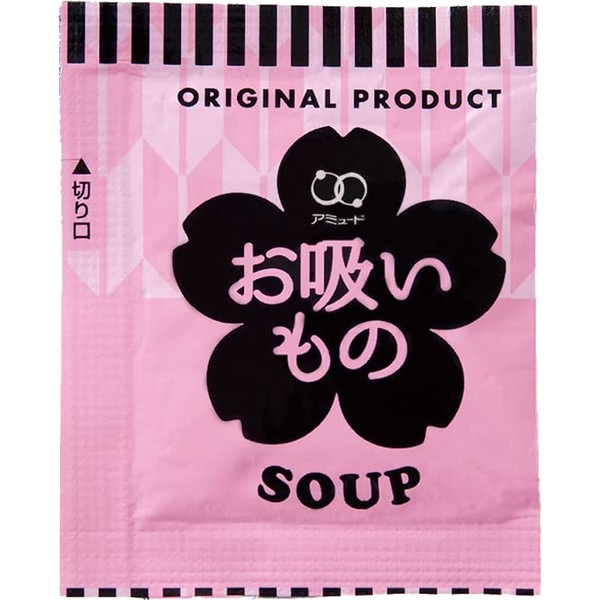 Amude Instant Soup (0.1 oz (3.4 g) x 100 Servings, Small Bag