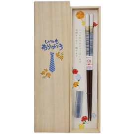 Ishida 63166 Dishwasher Safe Chopsticks, Paulownia Box, Chopsticks Rest, Pair Mint, 9.1 inches (23 cm), Light Blue