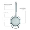 Rösle Stainless Steel Round Handle Kitchen Strainer, Fine Mesh, 7.9