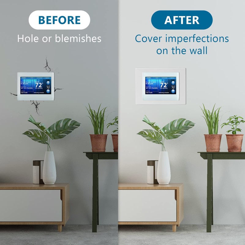 2 Pack Thermostat Wall Plate THP2400A1027W Coverplate Assembly Wall Mount