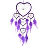 Purple heart dream catcher for girls, lovely wall or ceiling