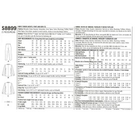 SIMPLICITY Sewing Pattern S8899 Men's Tuxedo Jackets, Pants and Bow Tie, Paper, White, VARIOUS