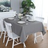 LivinEase 100% cotton tablecloth (grey, tablecloth (142 x 230 cm))
