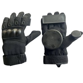 Glield Longboard Slide Gloves Spark Pucks and Two Gloves, for Downhill Longboarding Skateboarding Roller Skating Sliding CBST06 (a Set)