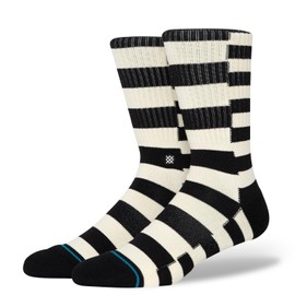 Stance Spyke Black/White LG (US Men's Shoe 9-13, Women's Shoe 11-14)