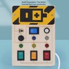 Light Up Sensory Board Noiseless Educational Portable Wooden LED Light