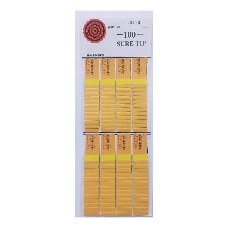 *12* #100 Sure Tip Boards (1-100) Bingo/Jar Tickets Free Shipping