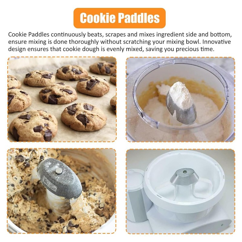 2 Pack Cookie Paddles Fit for BO-SCH Mixers,Cookie Dough Paddles