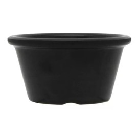 Vencort Pack 12 Ramekin Salsera Melamina Color Negro 3 Oz